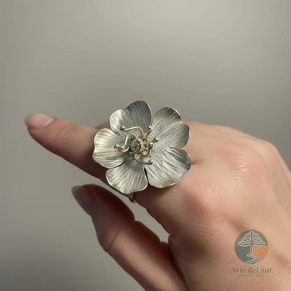 Anillo Amapola - Arte del Sur