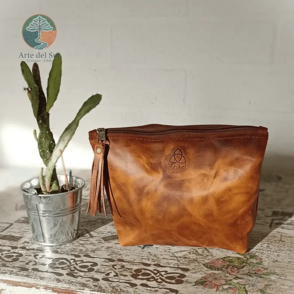 Cosmetiquero Cuero Graso - Arte del Sur