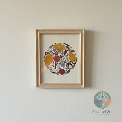 Cuadro Decorativo Flores Prensadas "Árbol de la Vida" - Arte del Sur