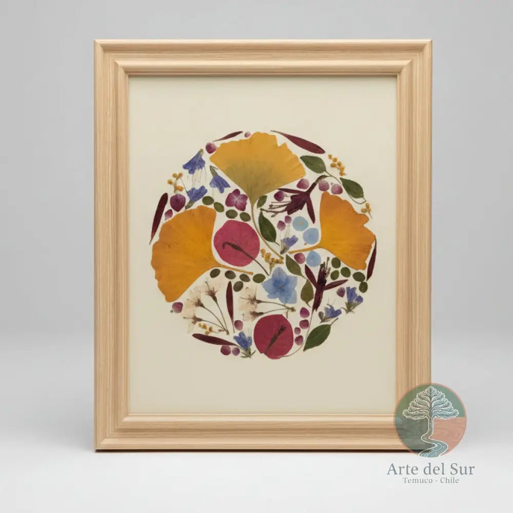 Cuadro Decorativo Flores Prensadas "Árbol de la Vida" - Arte del Sur