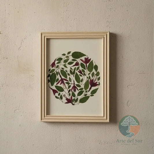Cuadro Decorativo Flores Prensadas "Chilco" - Arte del Sur