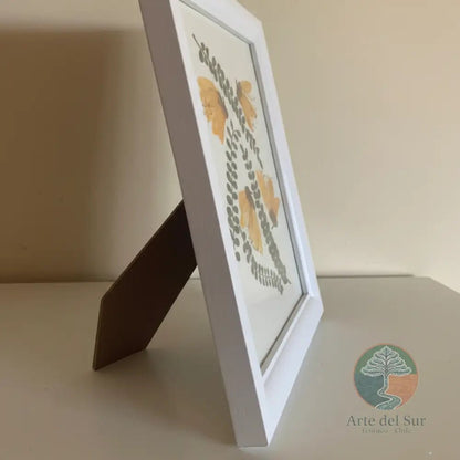 Cuadro Decorativo Flores Prensadas "Pelú" - Arte del Sur